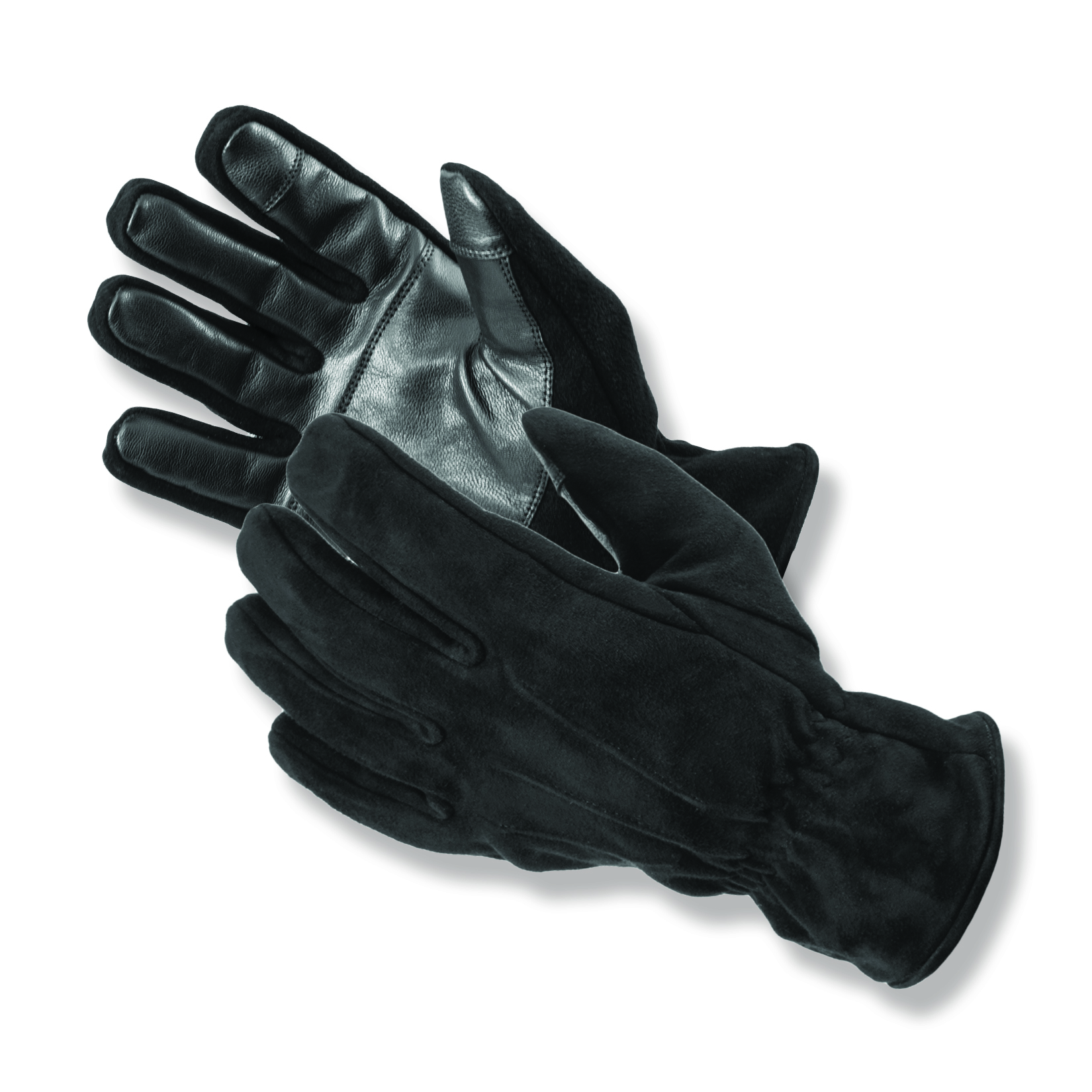 Suede leather back with grain leather palm Omaha TS™ Winter Uniform Gloves are touchscreen compatible and lined with fleece and insulated with 40 gram Thinsulate